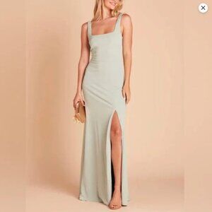 Birdy Grey Alex Convertible Sage Green Crepe Bridesmaid Dress